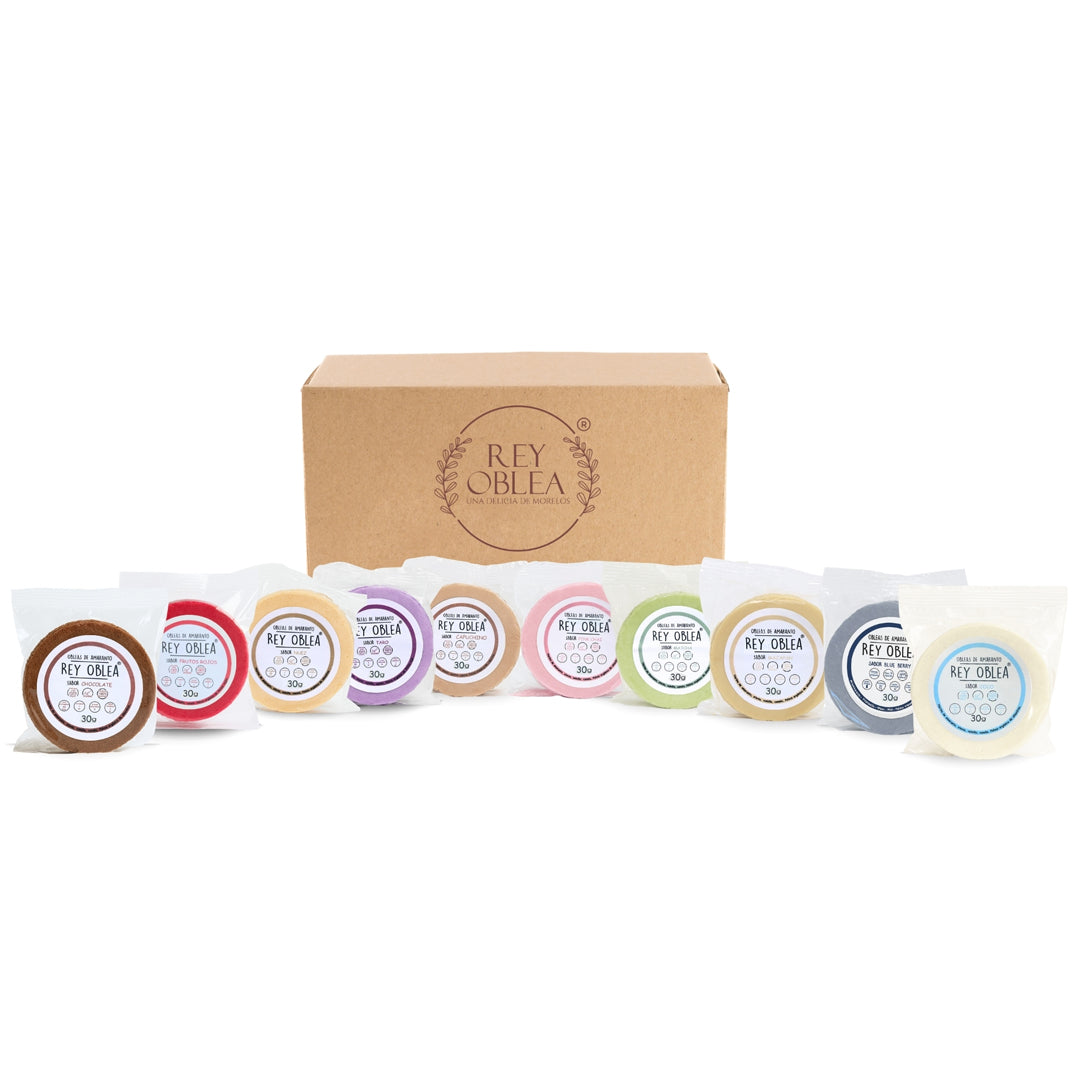 Caja con 100 obleas de amaranto 30g. - DISTRIBUIDOR